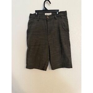 Craft‎ Flow Boys Shorts Size 12 Casual Brown Flat Front Comfort Fit Kids